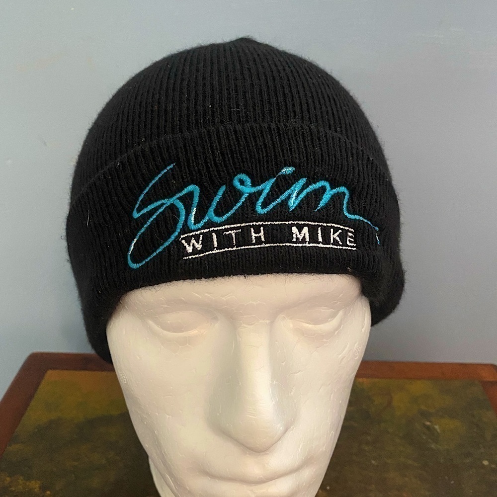 Swim With Mike Aqua Fit Beanie Hat♠️